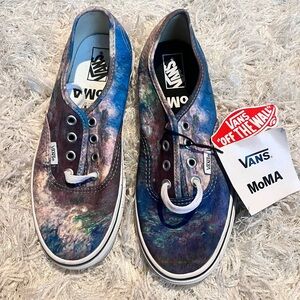 Vans MoMA Artistic Blue and Purple Sneakers